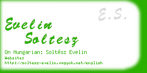 evelin soltesz business card