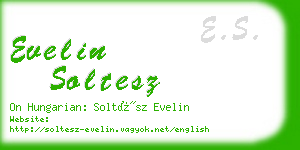 evelin soltesz business card